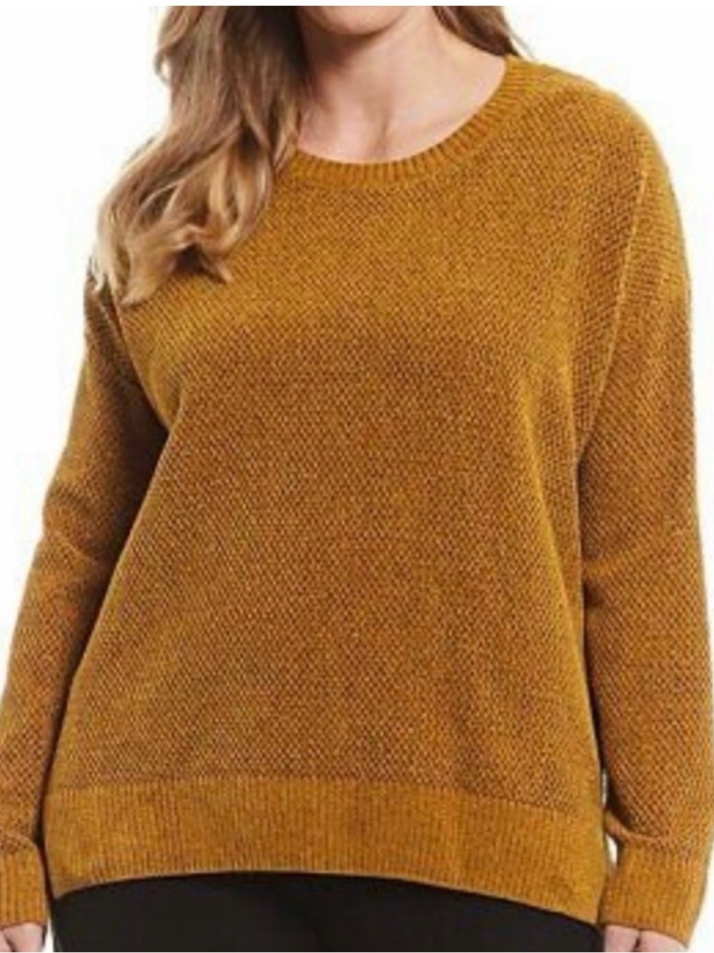 Eileen Fisher Organic Cotton Knit Sweater Size 1X Quiet Luxury Minimalist